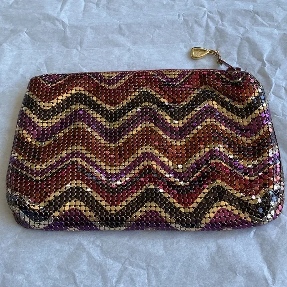 Whiting & Davis Rare Vintage Mesh Clutch/Wallet/Cosmetic Case - Picture 1 of 13